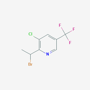 2-(1-bromoethyl)-3-chloro-5-(trifluoromethyl)pyridine