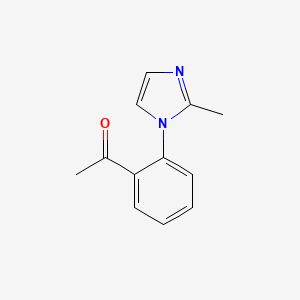 1-[2-(2-Methyl-1H-imidazol-1-YL)phenyl]ethan-1-one