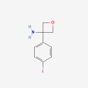 3-(4-Iodophenyl)oxetan-3-amine