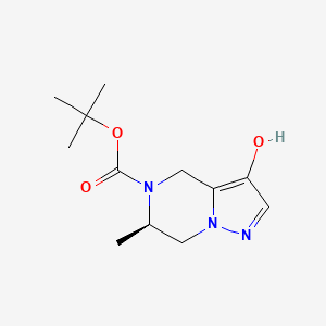 tert-Butyl (R)-3-hydroxy-6-methyl-6,7-dihydropyrazolo[1,5-a]pyrazine-5(4H)-carboxylate