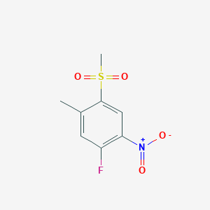 molecular formula C8H8FNO4S B1334238 1-氟-5-甲基-4-(甲磺酰基)-2-硝基苯 CAS No. 849035-74-1