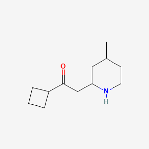 1-Cyclobutyl-2-(4-methylpiperidin-2-yl)ethan-1-one