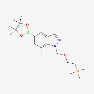 7-Methyl-5-(4,4,5,5-tetramethyl-1,3,2-dioxaborolan-2-yl)-1-((2-(trimethylsilyl)ethoxy)methyl)-1H-indazole