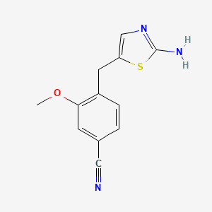 4-((2-Aminothiazol-5-yl)methyl)-3-methoxybenzonitrile