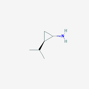 molecular formula C6H13N B13342431 (1S,2R)-2-Isopropylcyclopropan-1-amine 