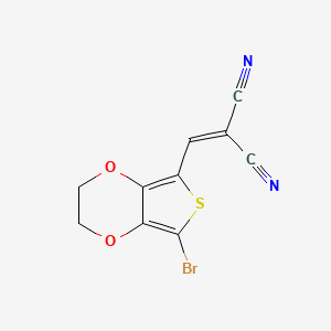 2-((7-Bromo-2,3-dihydrothieno[3,4-b][1,4]dioxin-5-yl)methylene)malononitrile