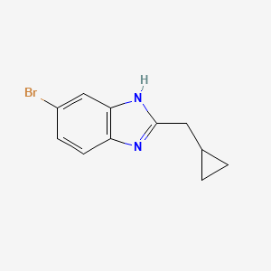 6-Bromo-2-(cyclopropylmethyl)-1H-benzo[d]imidazole