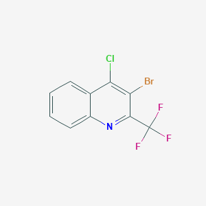 molecular formula C10H4BrClF3N B1334246 3-溴-4-氯-2-(三氟甲基)喹啉 CAS No. 683274-52-4