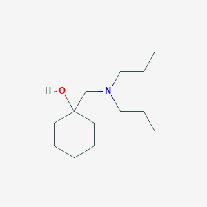 molecular formula C13H27NO B13342483 1-((Dipropylamino)methyl)cyclohexan-1-ol 