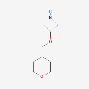 molecular formula C9H17NO2 B13342484 3-(Oxan-4-ylmethoxy)azetidine 