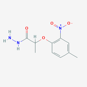 molecular formula C10H13N3O4 B1334249 2-(4-Methyl-2-nitrophenoxy)propanohydrazide CAS No. 588678-31-3