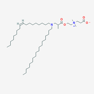 (Z)-3-(Dimethyl(2-((2-methyl-3-(octadec-9-en-1-yl(octadecyl)amino)propanoyl)oxy)ethyl)ammonio)propanoate