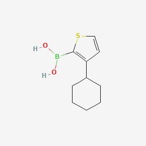 molecular formula C10H15BO2S B13342506 (3-Cyclohexylthiophen-2-yl)boronic acid 