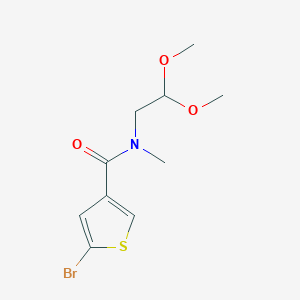 5-bromo-N-(2,2-dimethoxyethyl)-N-methyl-thiophene-3-carboxamide