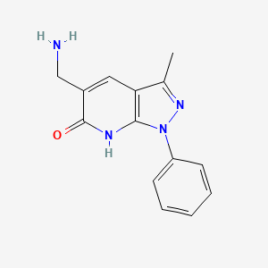 5-(Aminomethyl)-3-methyl-1-phenyl-1,7-dihydro-6H-pyrazolo[3,4-b]pyridin-6-one