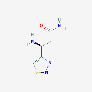 (3S)-3-Amino-3-(1,2,3-thiadiazol-4-yl)propanamide