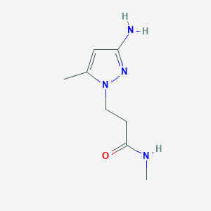 3-(3-amino-5-methyl-1H-pyrazol-1-yl)-N-methylpropanamide