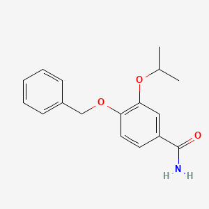 molecular formula C17H19NO3 B13342618 4-(Benzyloxy)-3-isopropoxybenzamide 