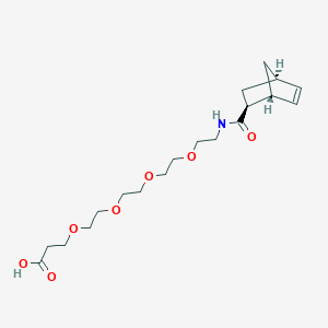 rel-1-((1R,2S,4R)-Bicyclo[2.2.1]hept-5-en-2-yl)-1-oxo-5,8,11,14-tetraoxa-2-azaheptadecan-17-oic acid