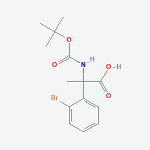 2-(2-Bromophenyl)-2-{[(tert-butoxy)carbonyl]amino}propanoic acid