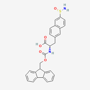 (S)-2-((((9H-Fluoren-9-yl)methoxy)carbonyl)amino)-3-(6-((R)-sulfinamoyl)naphthalen-2-yl)propanoic acid