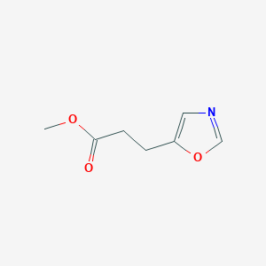 molecular formula C7H9NO3 B13342723 Methyl 3-(oxazol-5-yl)propanoate 