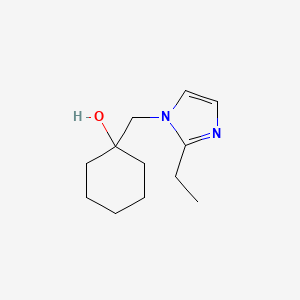 1-((2-Ethyl-1H-imidazol-1-yl)methyl)cyclohexan-1-ol