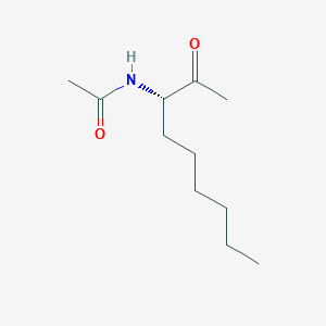 molecular formula C11H21NO2 B13342757 (S)-N-(2-Oxononan-3-yl)acetamide 