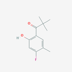 1-(4-Fluoro-2-hydroxy-5-methylphenyl)-2,2-dimethylpropan-1-one