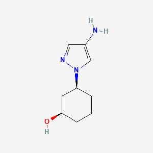 Rel-(1R,3S)-3-(4-amino-1H-pyrazol-1-yl)cyclohexan-1-ol