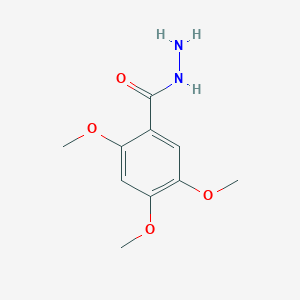 molecular formula C10H14N2O4 B1334288 2,4,5-三甲氧基苯甲酰肼 CAS No. 588677-34-3