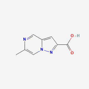 molecular formula C8H7N3O2 B13342891 6-Methylpyrazolo[1,5-a]pyrazine-2-carboxylic acid 