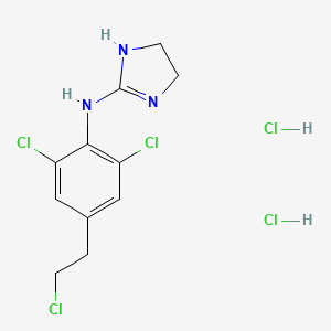 N-(2,6-Dichloro-4-(2-chloroethyl)phenyl)-4,5-dihydro-1H-imidazol-2-amine dihydrochloride