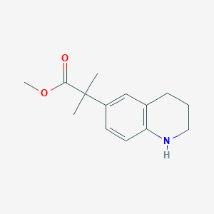 Methyl 2-methyl-2-(1,2,3,4-tetrahydroquinolin-6-yl)propanoate