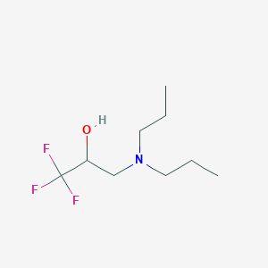 molecular formula C9H18F3NO B13342967 3-(Dipropylamino)-1,1,1-trifluoropropan-2-ol 