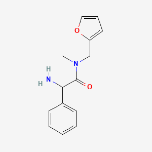 2-amino-N-(furan-2-ylmethyl)-N-methyl-2-phenylacetamide