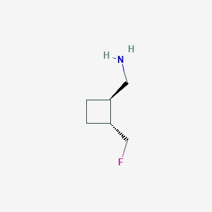 molecular formula C6H12FN B13342989 ((1R,2R)-2-(Fluoromethyl)cyclobutyl)methanamine 