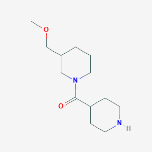 molecular formula C13H24N2O2 B13342995 3-(Methoxymethyl)-1-(piperidine-4-carbonyl)piperidine 