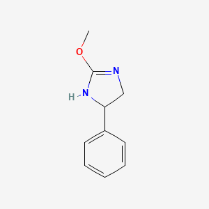 molecular formula C10H12N2O B13343022 2-methoxy-5-phenyl-4,5-dihydro-1H-imidazole 