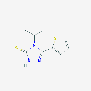molecular formula C9H11N3S2 B1334305 4-异丙基-5-噻吩-2-基-4H-1,2,4-三唑-3-硫醇 CAS No. 667412-77-3
