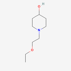 molecular formula C9H19NO2 B13343062 1-(2-Ethoxyethyl)piperidin-4-ol 