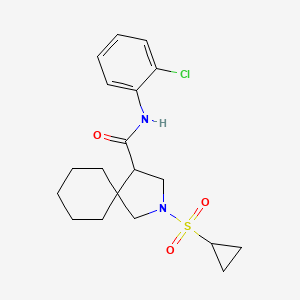 N-(2-Chlorophenyl)-2-(cyclopropylsulfonyl)-2-azaspiro[4.5]decane-4-carboxamide