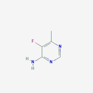 molecular formula C5H6FN3 B13343095 5-Fluoro-6-methylpyrimidin-4-amine 