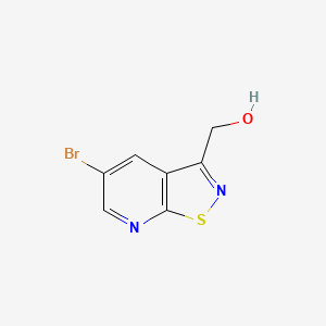 molecular formula C7H5BrN2OS B13343104 (5-Bromoisothiazolo[5,4-b]pyridin-3-yl)methanol 