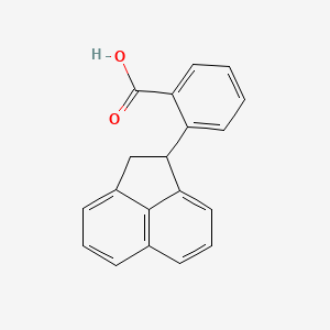 molecular formula C19H14O2 B13343117 2-(1,2-Dihydroacenaphthylen-1-yl)benzoic acid 