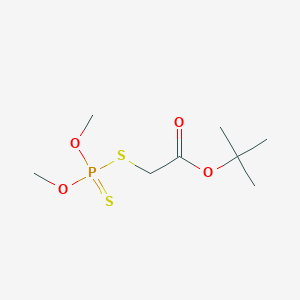 molecular formula C8H17O4PS2 B13343120 tert-Butyl 2-((dimethoxyphosphorothioyl)thio)acetate 