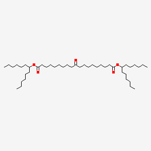 molecular formula C45H86O5 B13343133 Di(tridecan-7-yl) 10-oxononadecanedioate 