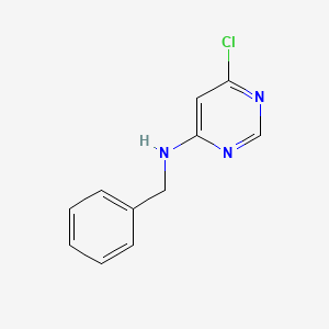 molecular formula C11H10ClN3 B1334314 N-苄基-6-氯嘧啶-4-胺 CAS No. 61667-16-1