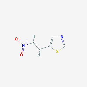 molecular formula C5H4N2O2S B13343144 5-(2-Nitrovinyl)thiazole 