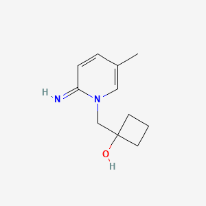 1-((2-Imino-5-methylpyridin-1(2H)-yl)methyl)cyclobutan-1-ol